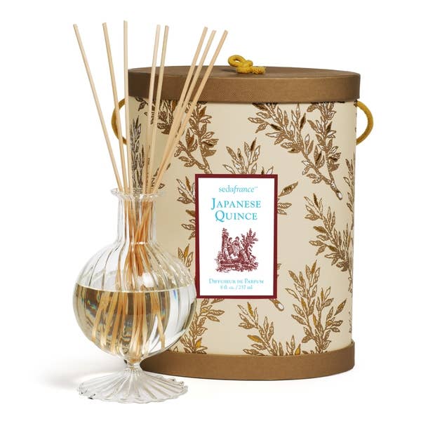 Seda France Candles - Japanese Quince Classic Toile Diffuseur Set