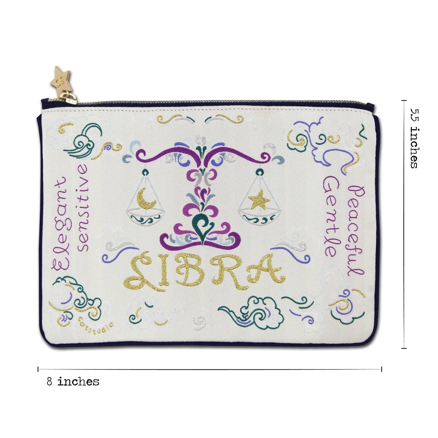 catstudio - Libra Astrology Zip Pouch