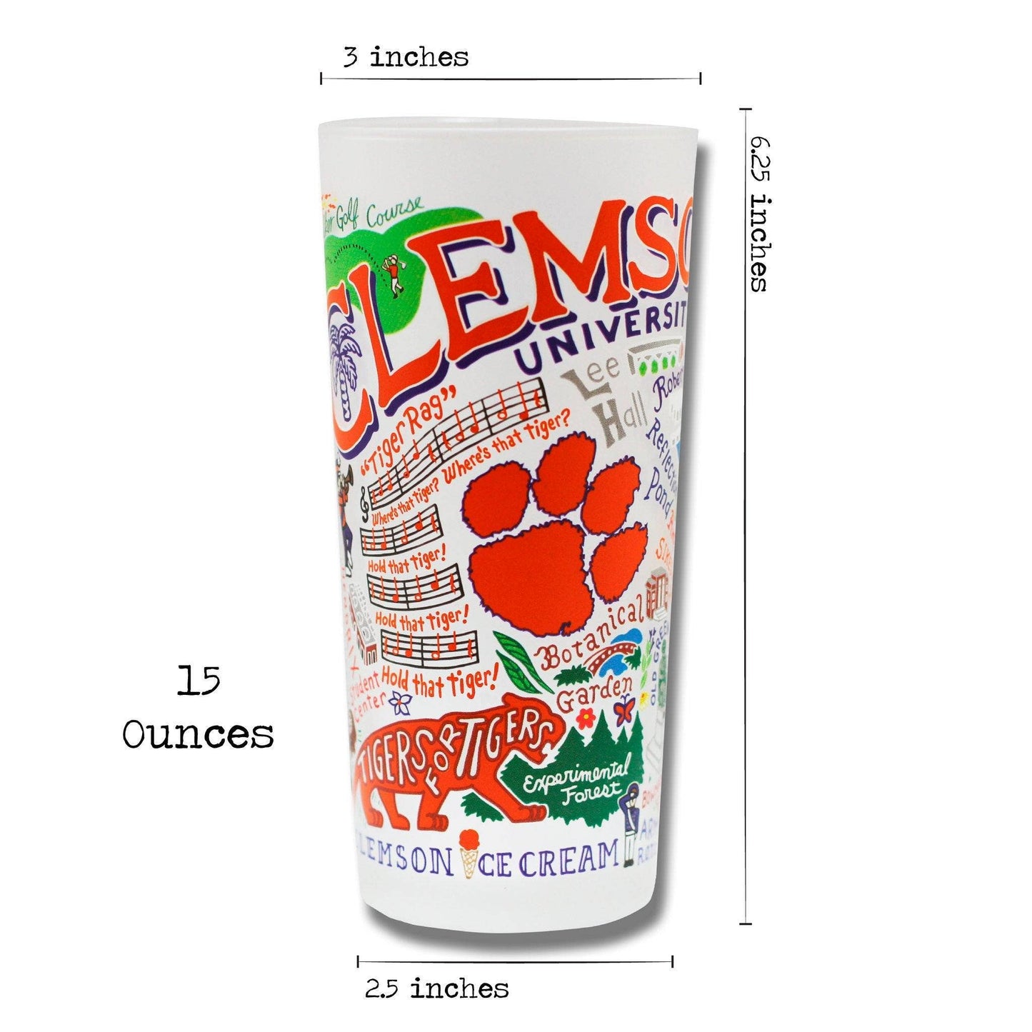 catstudio - Clemson University Collegiate Drinking Glass