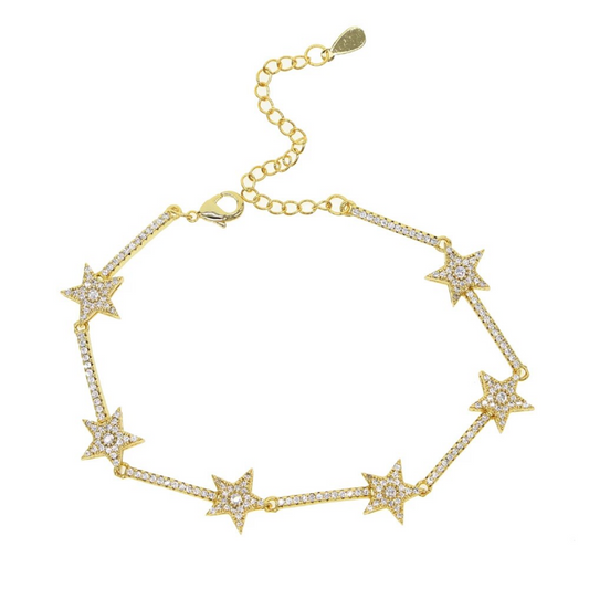 Crystal Star Tennis Bracelet