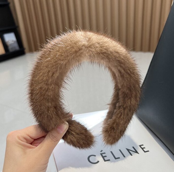 Mink Fur Headband