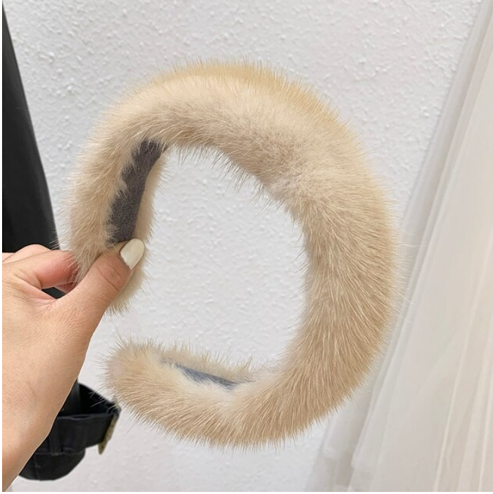Mink Fur Headband