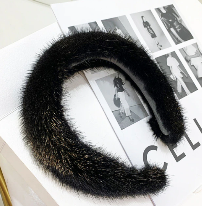 Mink Fur Headband