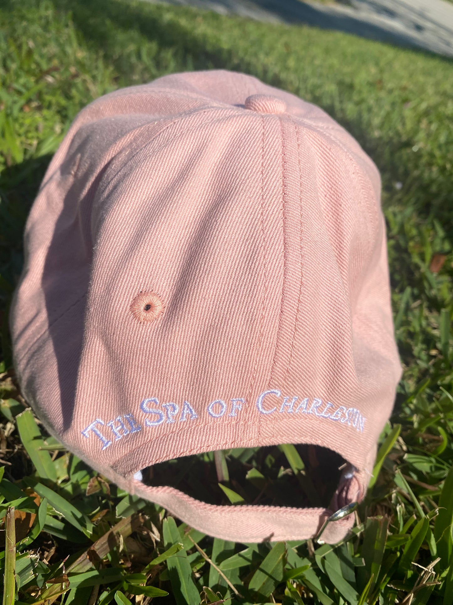Pink The Spa of Charleston Embroidered Great Embroidered Heron Baseball Cap