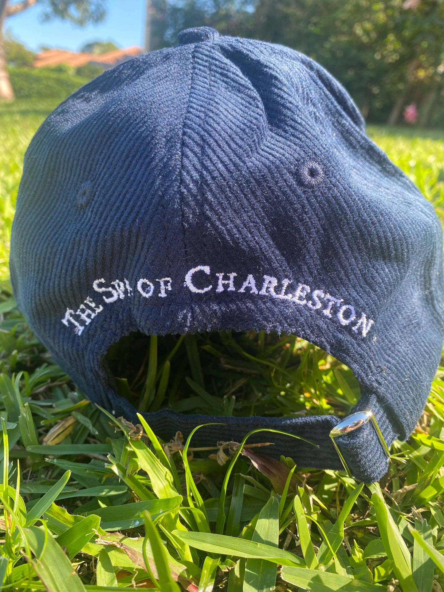 Corduroy Navy The Spa of Charleston Great Blue Heron Baseball Cap