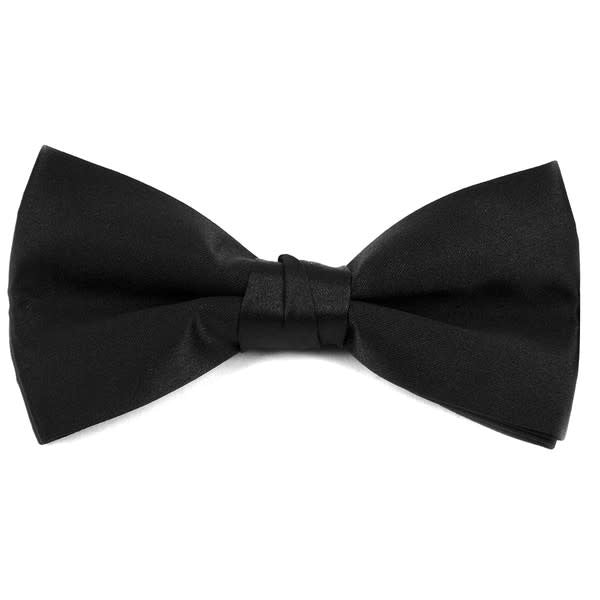 Men's Poly Satin Clip On Bow Tie