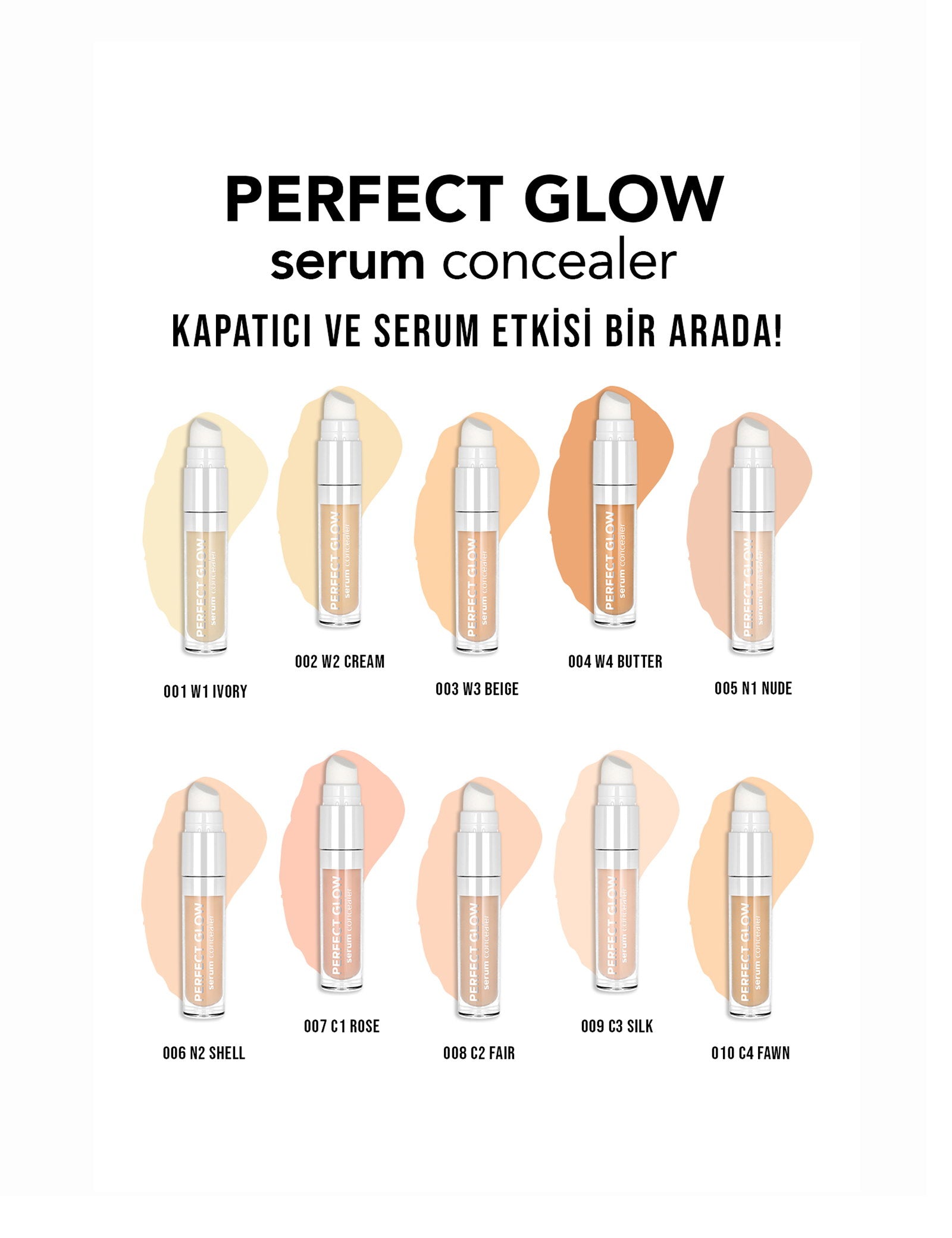 Flormar Perfect Glow Serum Concealer Hydrating Finish 10ml