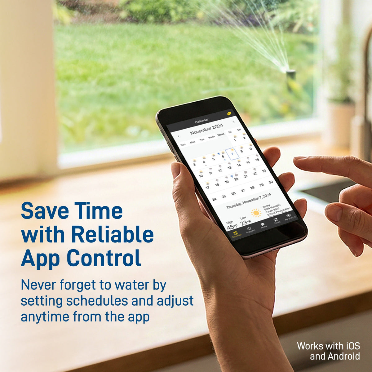 B-hyve XD 2-Outlet Smart Hose Faucet Sprinkler Timer with B-hyve Smart Gen 2 Hub | 24637