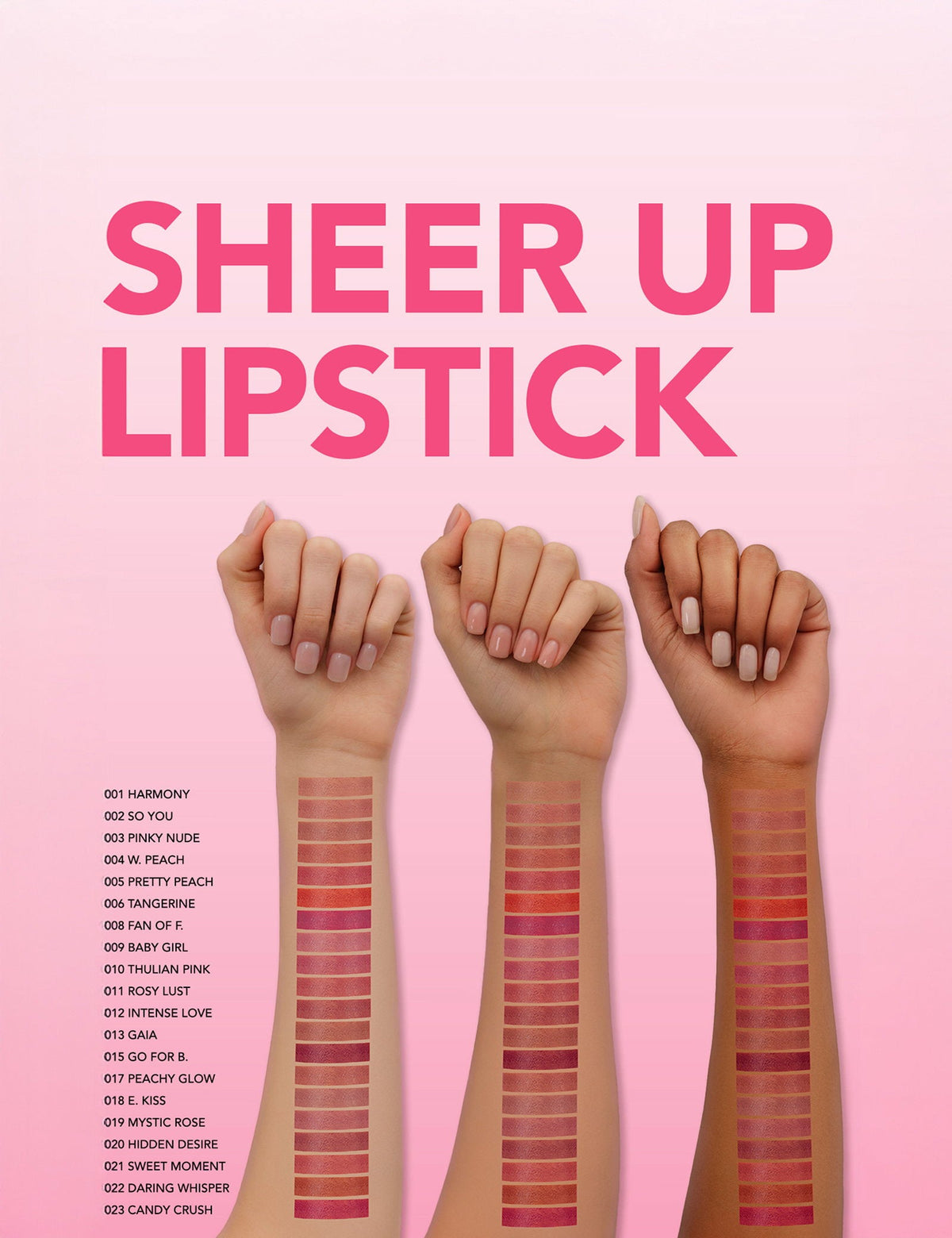 Flormar Sheer Up Hydrating Lipstick with Glossy Finish 3.3g