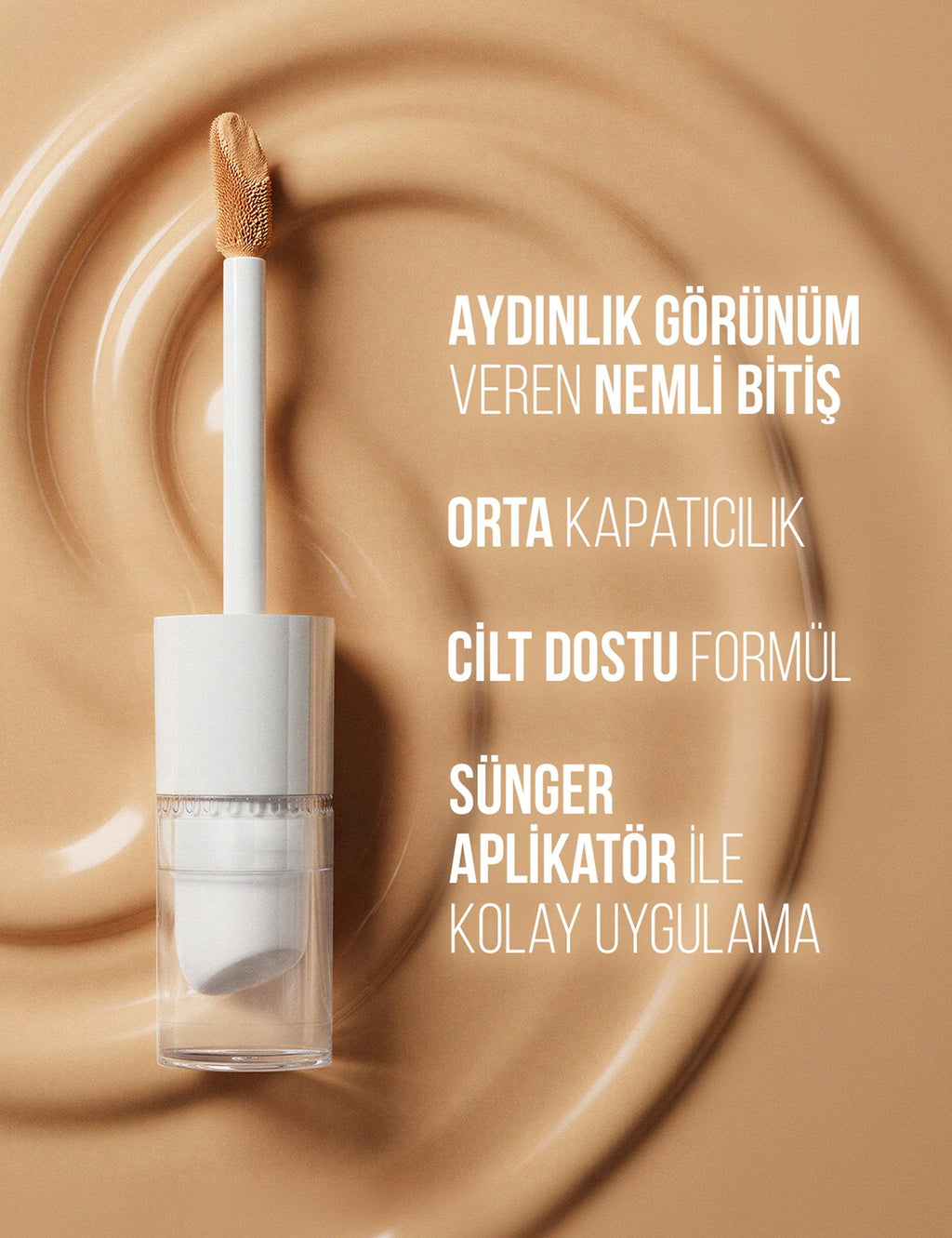 Flormar Perfect Glow Radiant Serum Concealer with Sponge 10ml