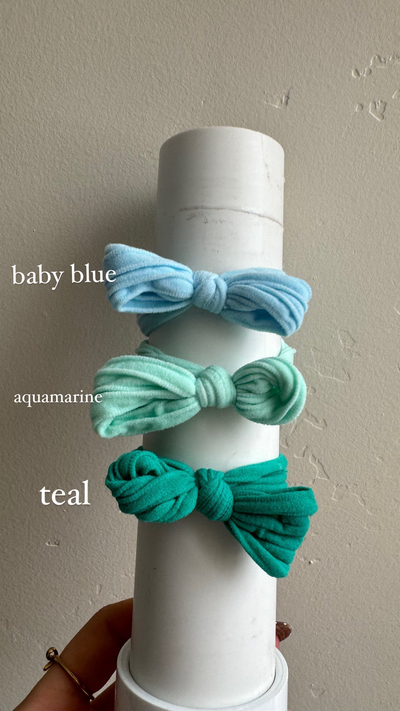 BOW SLICK BACK PONYTAILS (PACK OF 3)