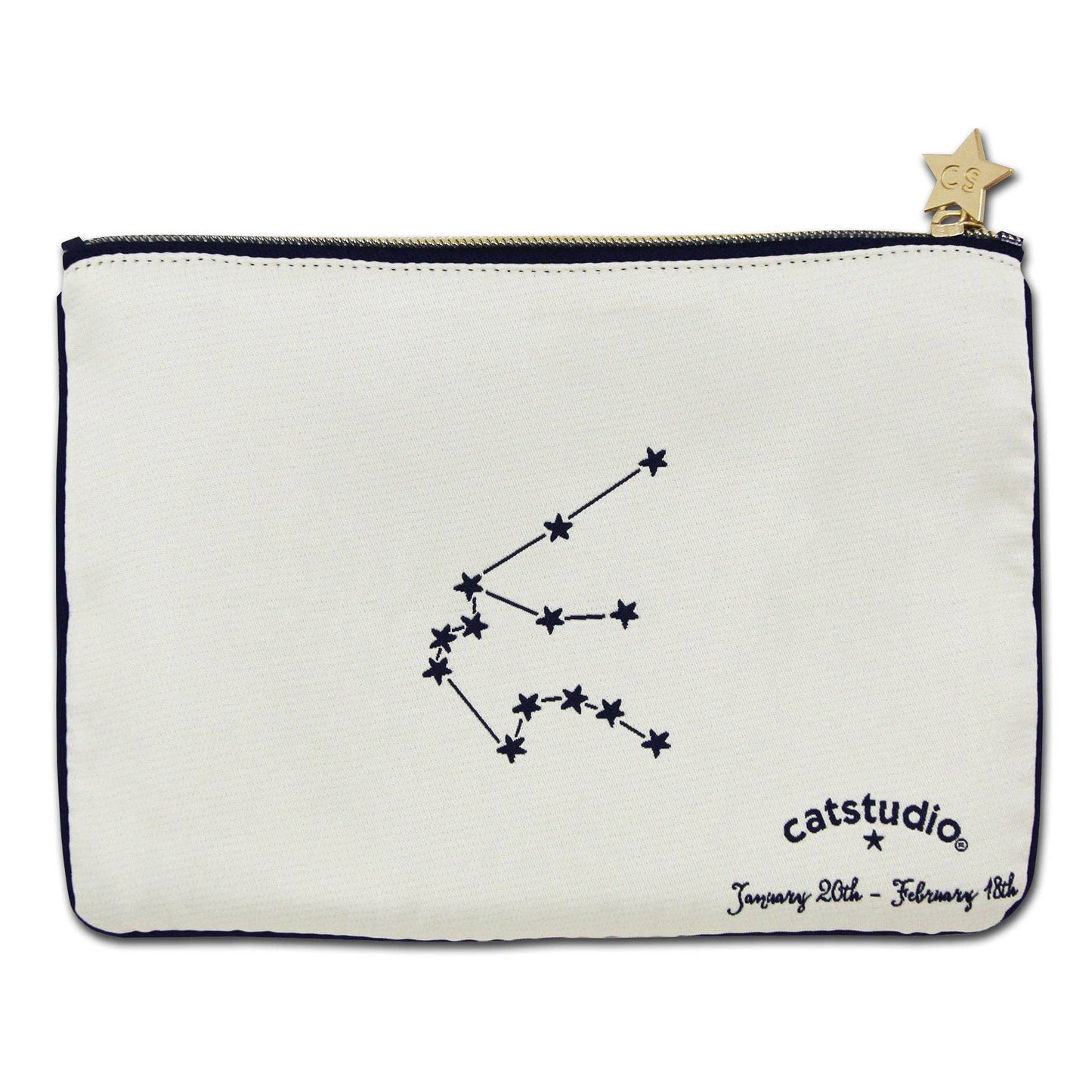 catstudio - Aquarius Astrology Zip Pouch