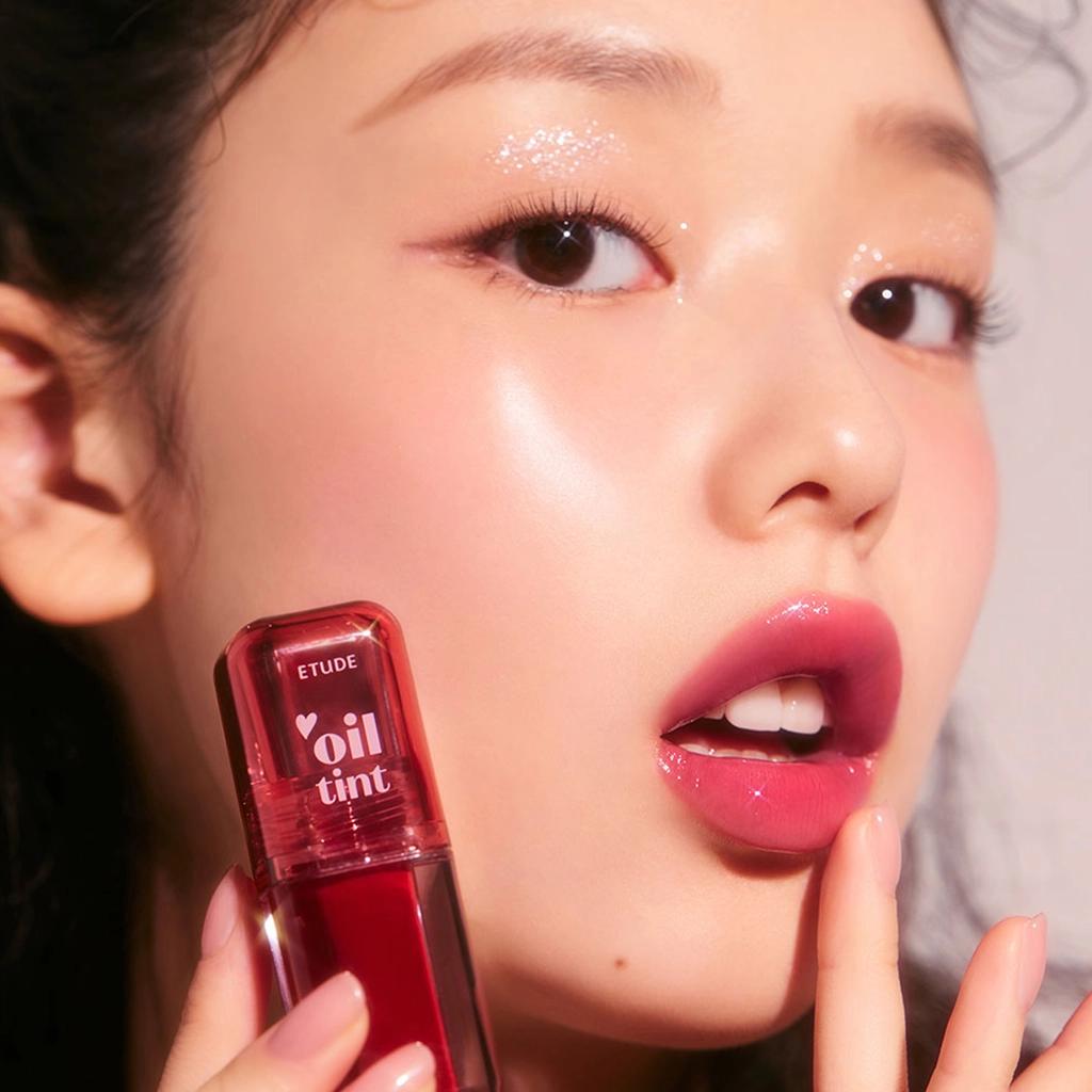 Etude Dear Darling Oil Tint 03 Neon Pink High-Shine Lip Gloss