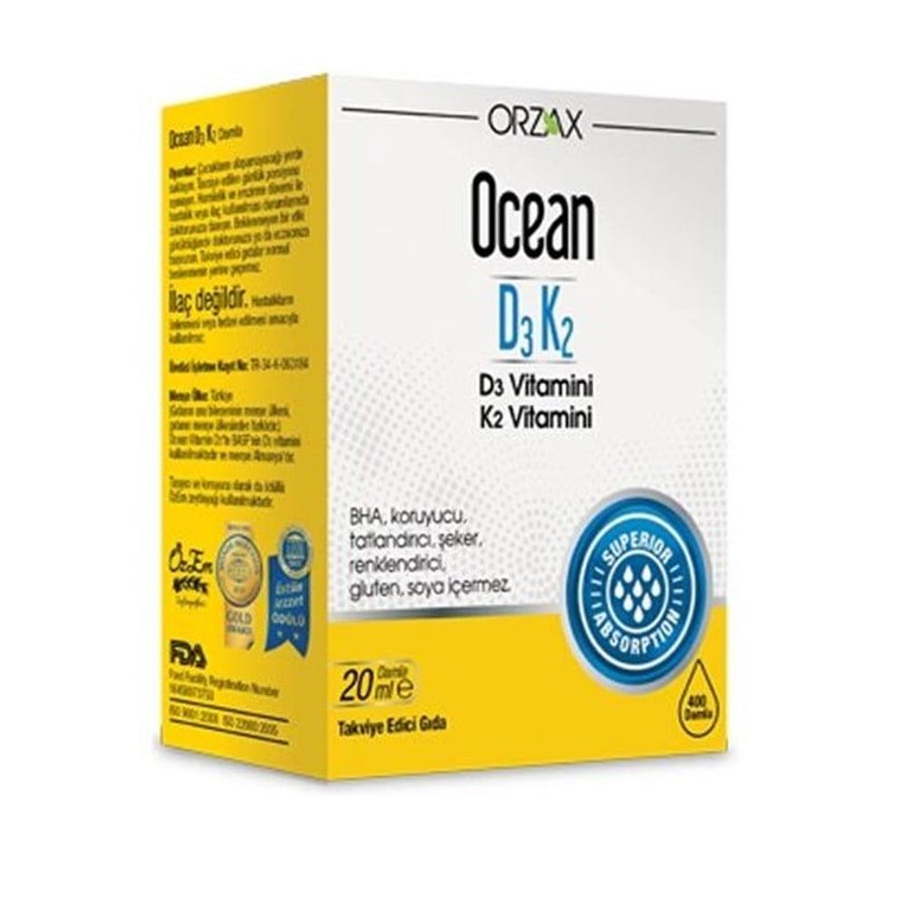 Ocean D3 K2 Oral Drops - Supports Bone Health | 20 ml