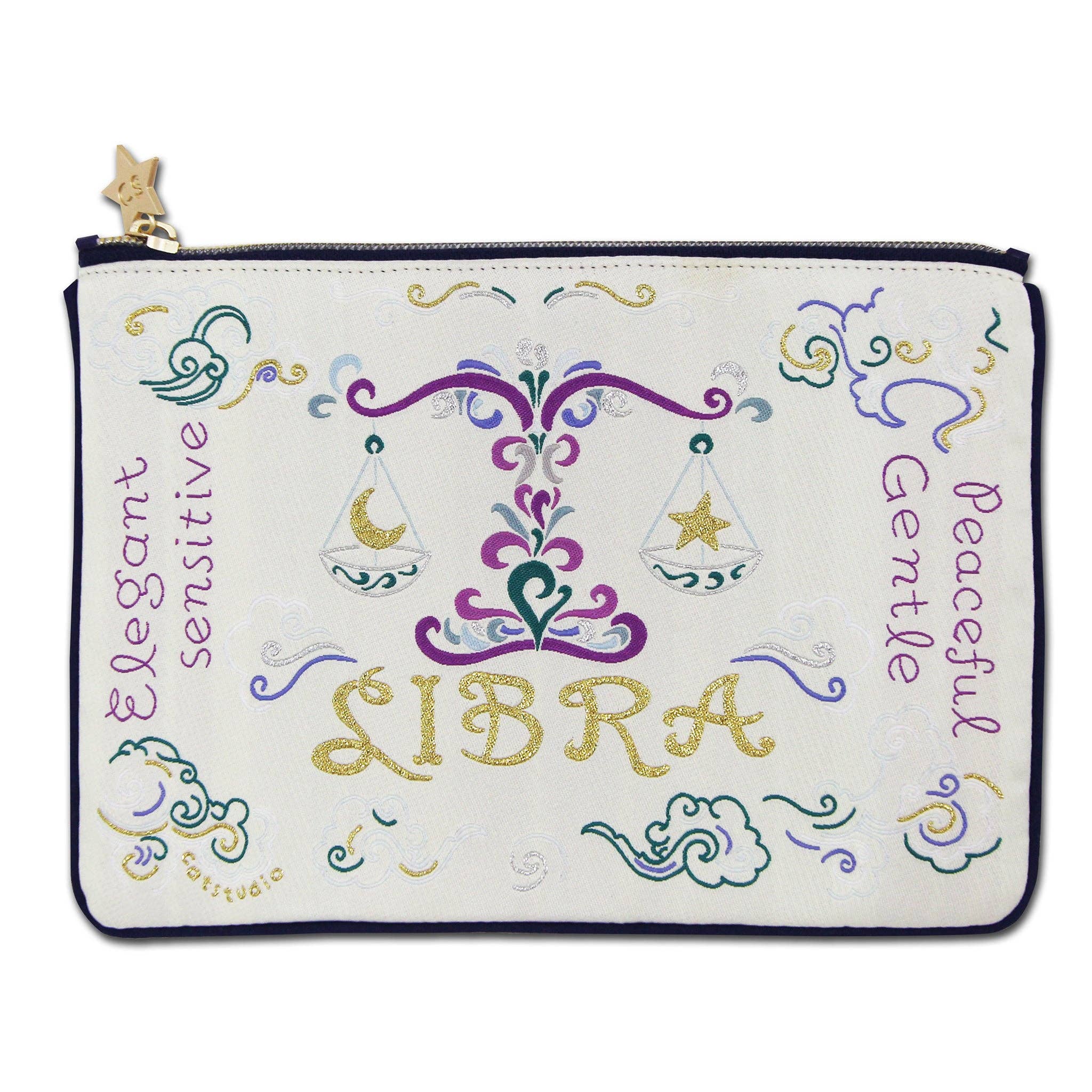 catstudio - Libra Astrology Zip Pouch