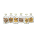 Blue Ocean Traders - Set of 6 Painted Apothecary Bottles