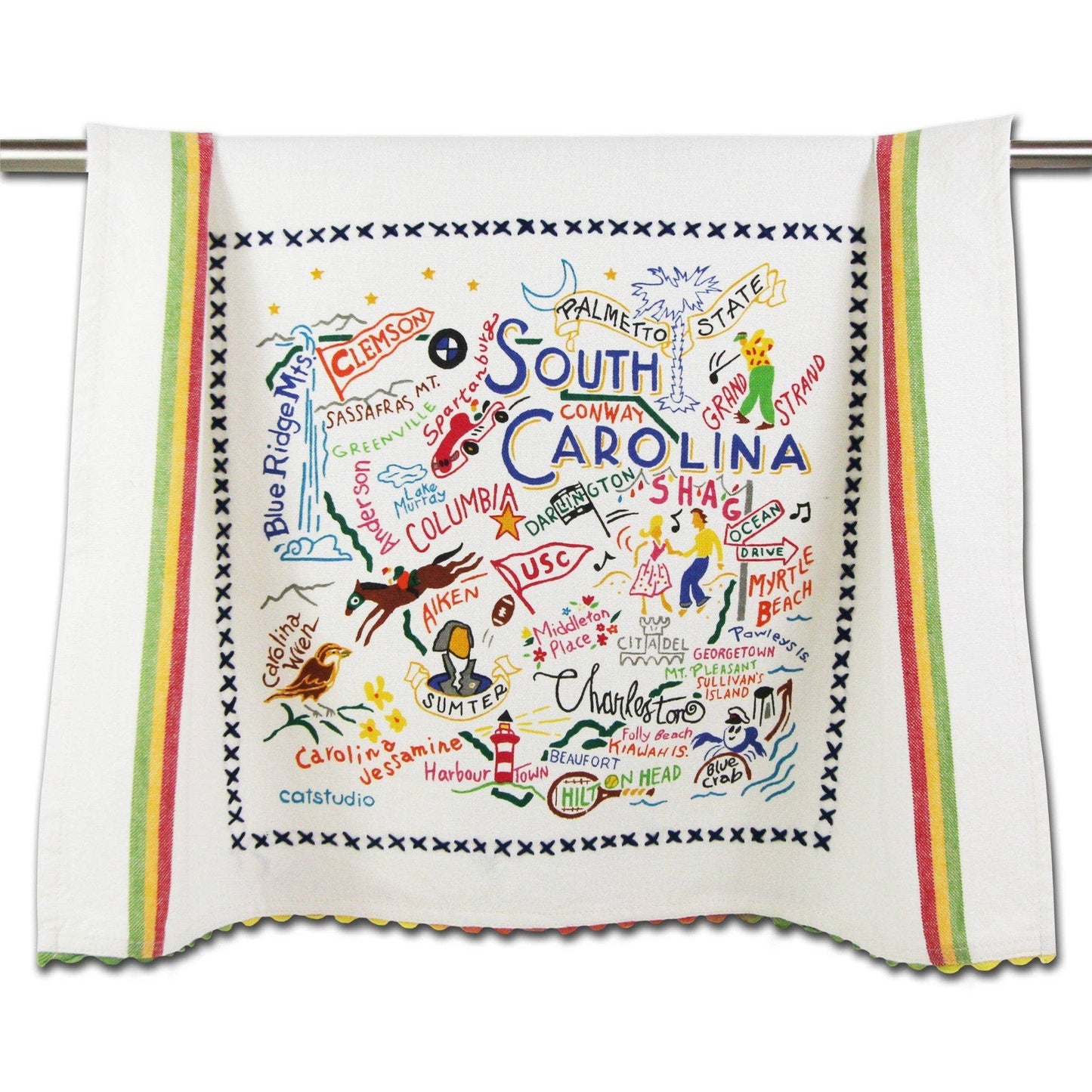catstudio - South Carolina State Dish Towel
