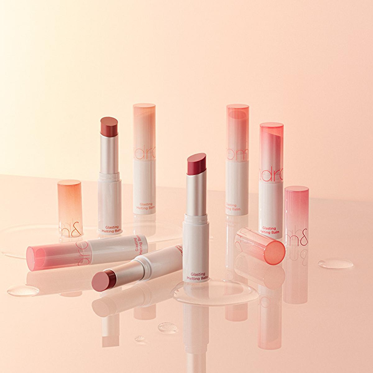 rom&nd Glasting Melting Balm - Vegan, Moisturizing Colored Lip Balm with Non-Greasy Shine - Hippie Berry