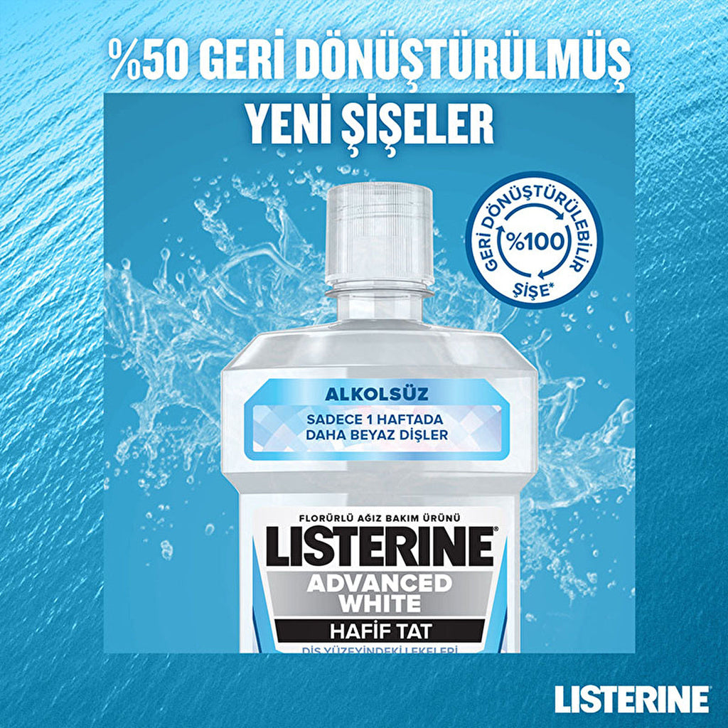 Listerine Mouthwash Advanced White 8.5 Fl Oz - Stain Removal | Whitening