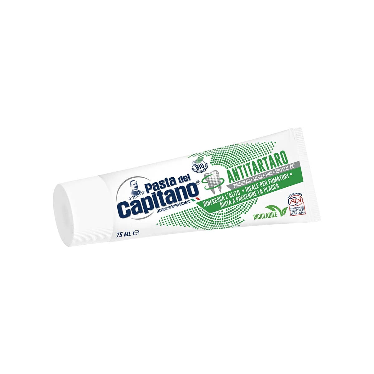 Pasta Del Capitano Anti-Tartar Toothpaste Fresh Mint 75 ml