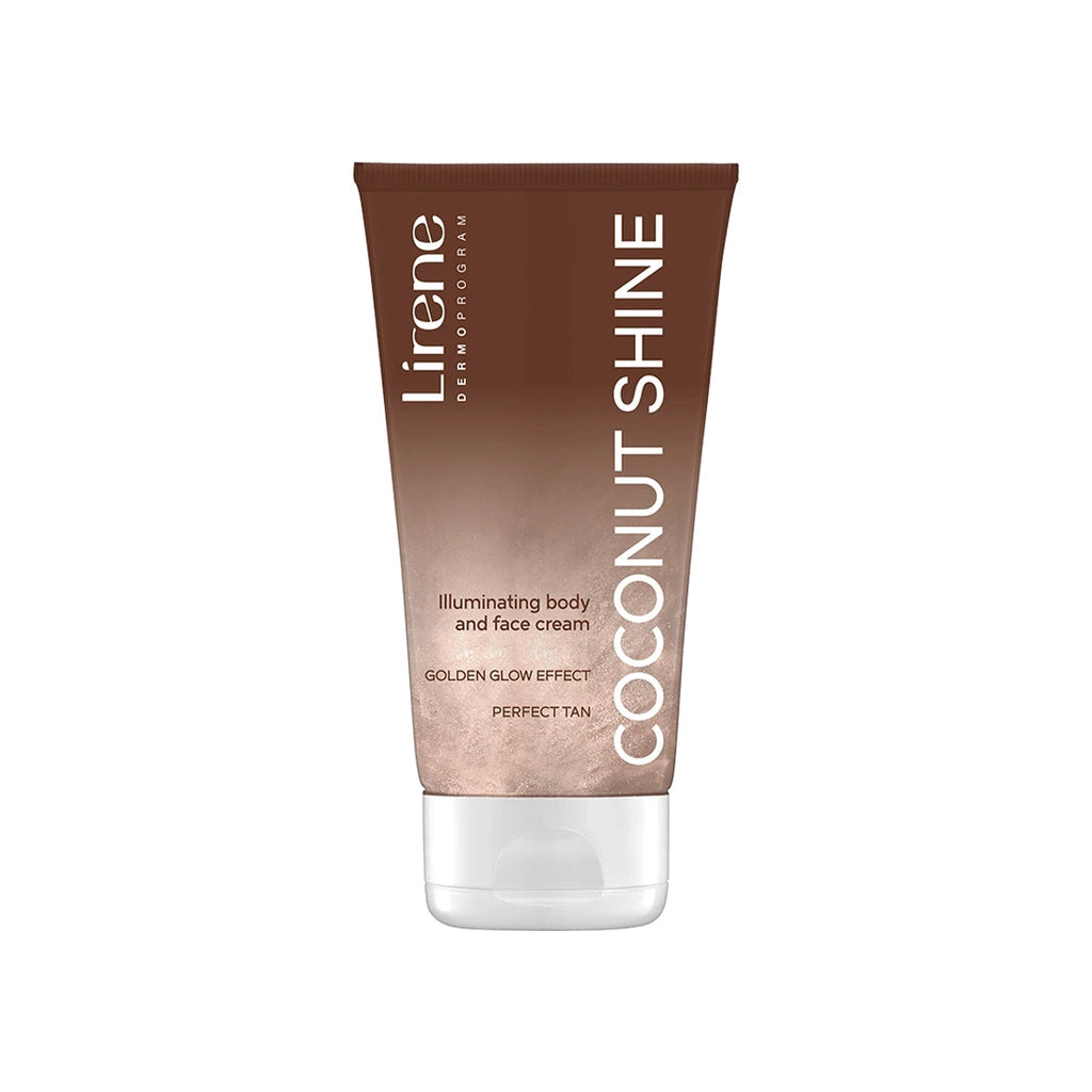 Lirene Coconut Shine Body & Face Cream for Glass Skin Glow 150ml
