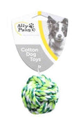 Ally Paws Dog Dental Floss Rope Ball for Plaque Care 6cm