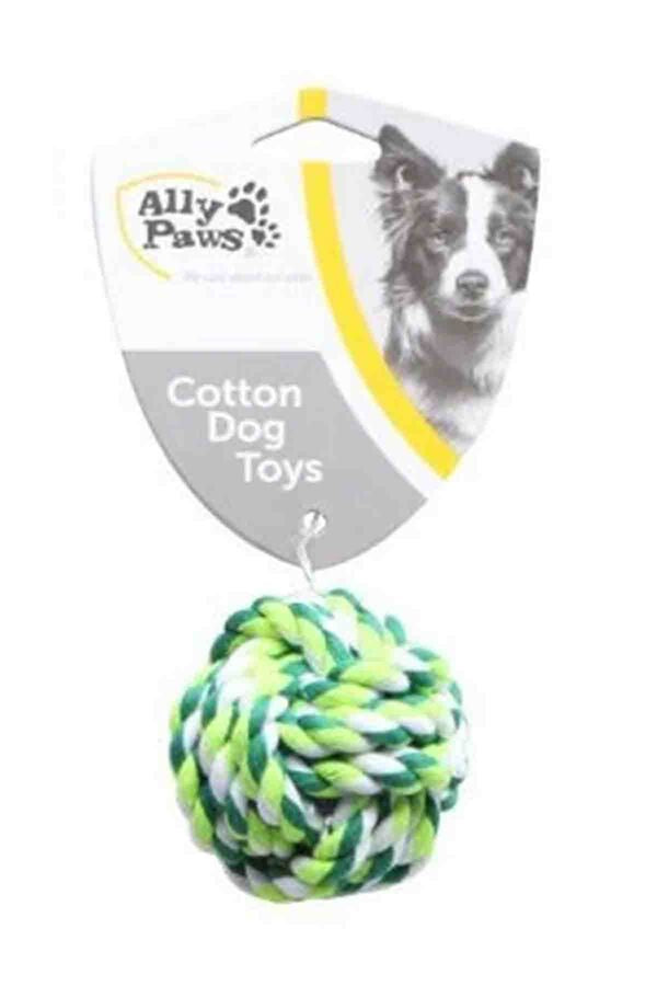 Ally Paws Dog Dental Floss Rope Ball for Plaque Care 6cm