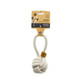 M-Pets Coto Knotted Rope Ball Dog Toy White 11cm