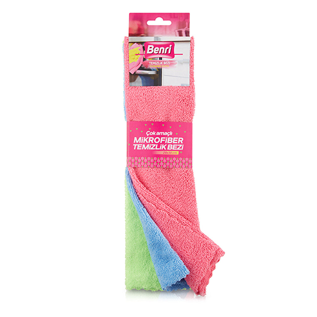 Benri Microfiber Cleaning Cloth Set of 3 - Soft & Absorbent