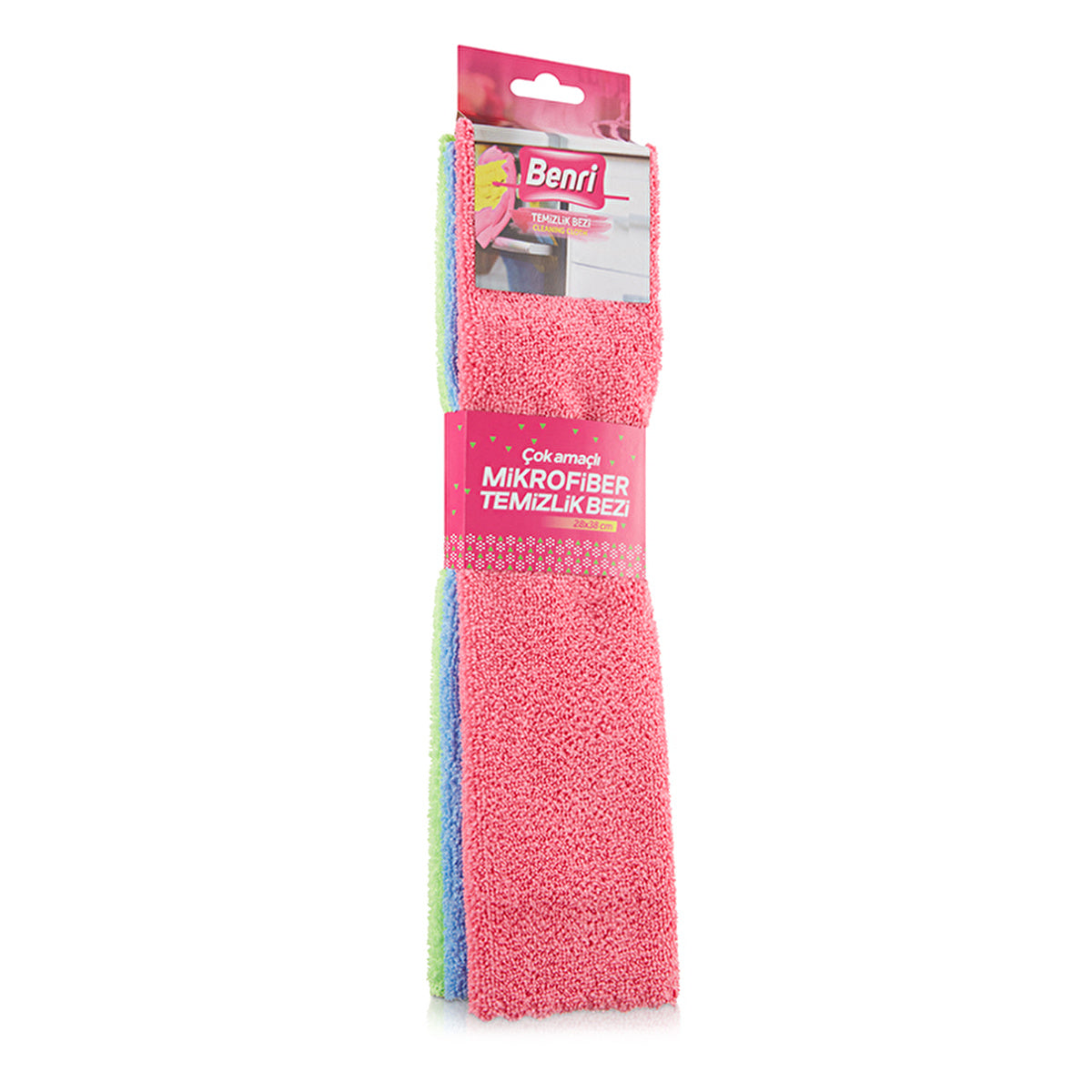 Benri Microfiber Cleaning Cloth Set of 3 - Soft & Absorbent