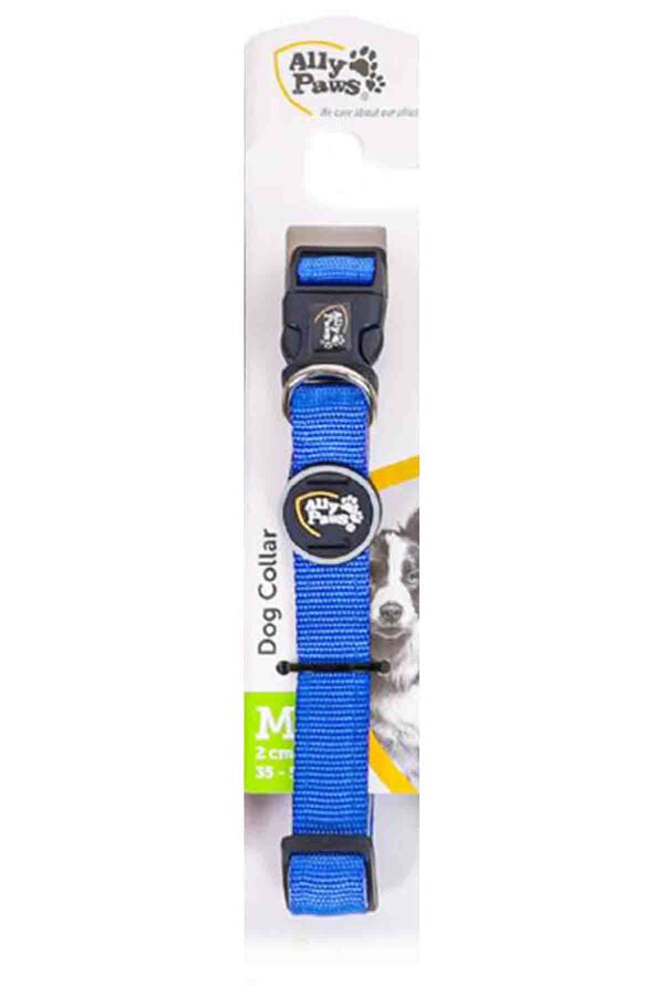 Ally Paws Dog Collar Durable Adjustable Neck Strap Medium 35-50cm