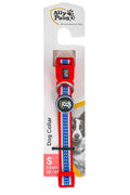 Ally Paws Dog Collar Durable Adjustable Small 1.5cm x 25-40cm