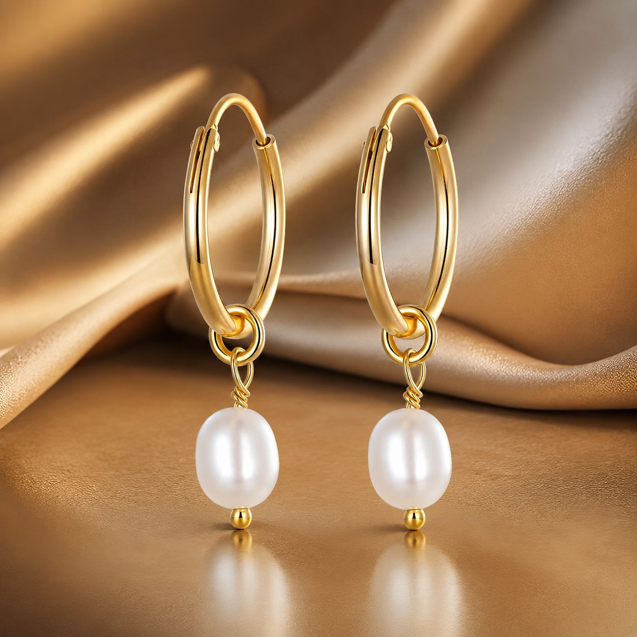 925 Sterling Silver Baroque Pearl Earrings for Women
