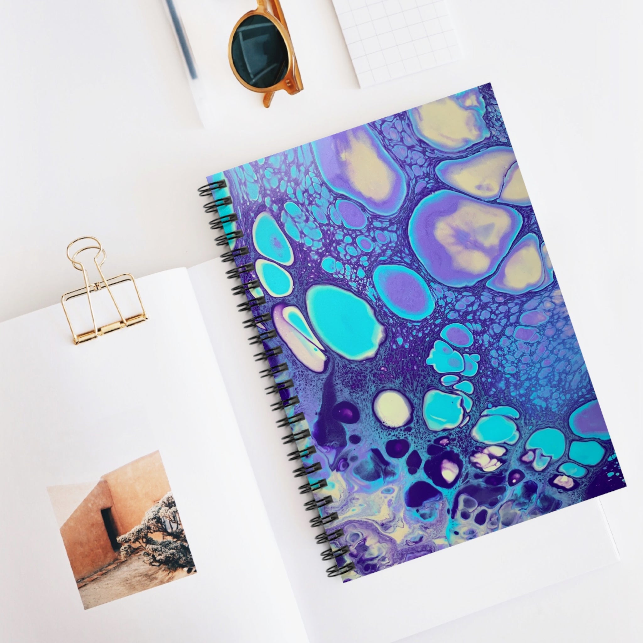 Bespattered Facade Persephone Spiral Notebook - Lined Pages