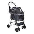 Zampa Perez Pet Stroller for Cats and Dogs Black 42x63x89cm
