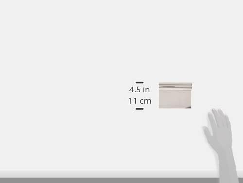 Winco 5 1/4" x 4 1/4" Stainless Steel Dough Scraper