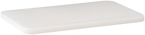 Winco 6" x 10" White Heavy-Duty Plastic Cutting Board