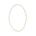 Men's Solid 10K Yellow Gold 3.2mm Light Rope Chain Necklace