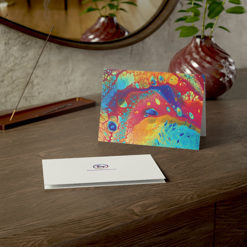 Bespattered Facade Rainbow Galaxy Greeting Cards | Sets of 1, 10, 30, or 50