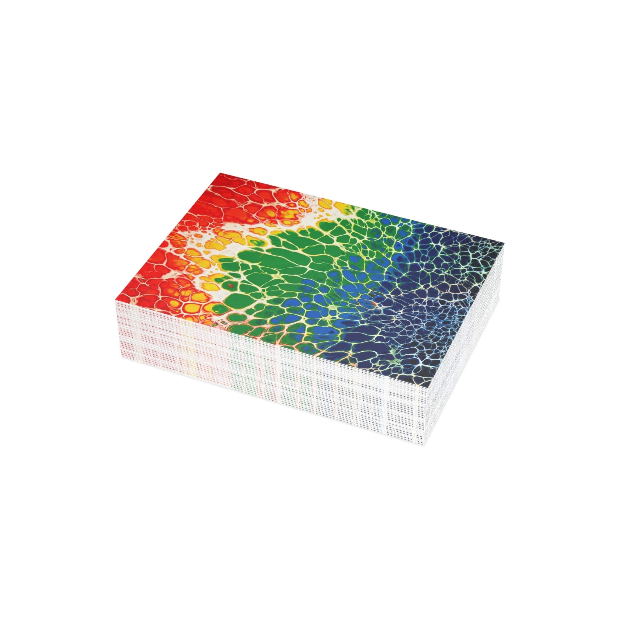 Bespattered Facade Rainbow Seaside Greeting Cards | Sets of 1, 10, 30, or 50