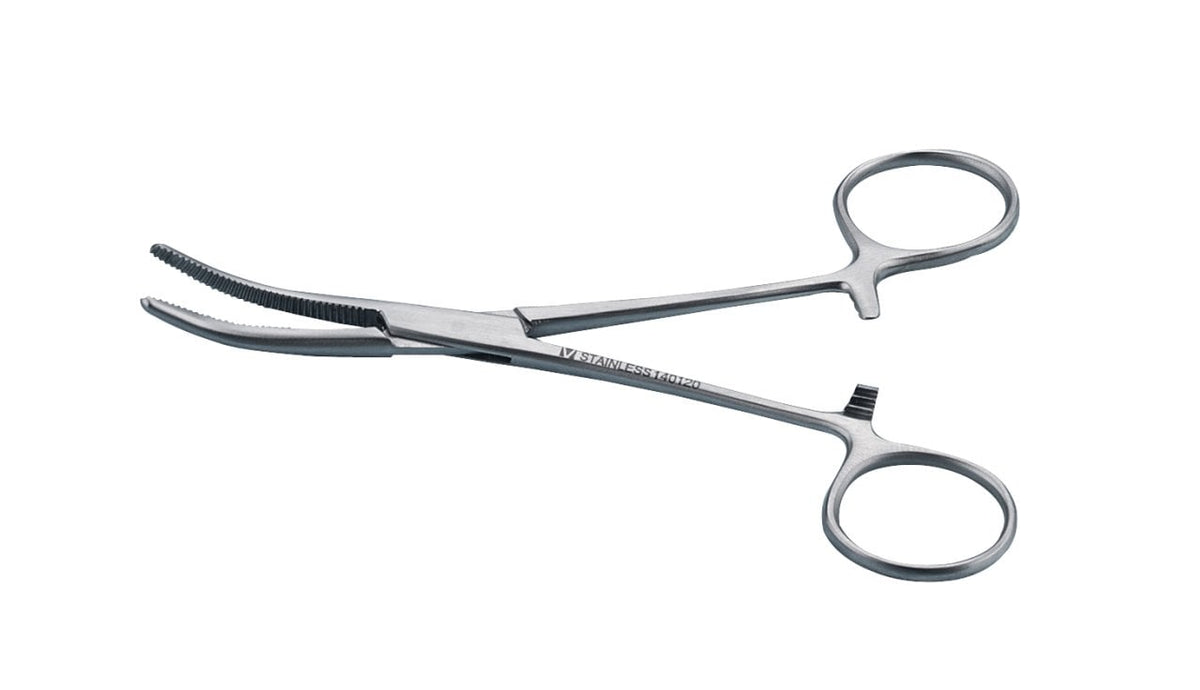 Kruuse Veterinary Hemostatic Forceps Curved 16 cm