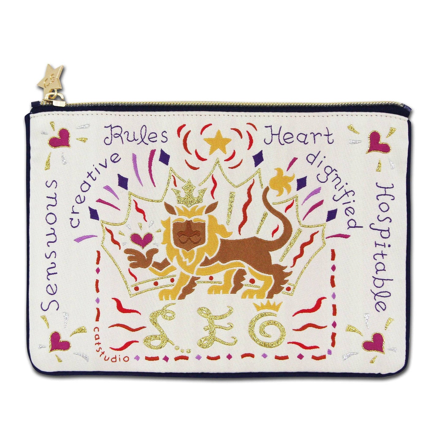 catstudio - Leo Astrology Zip Pouch