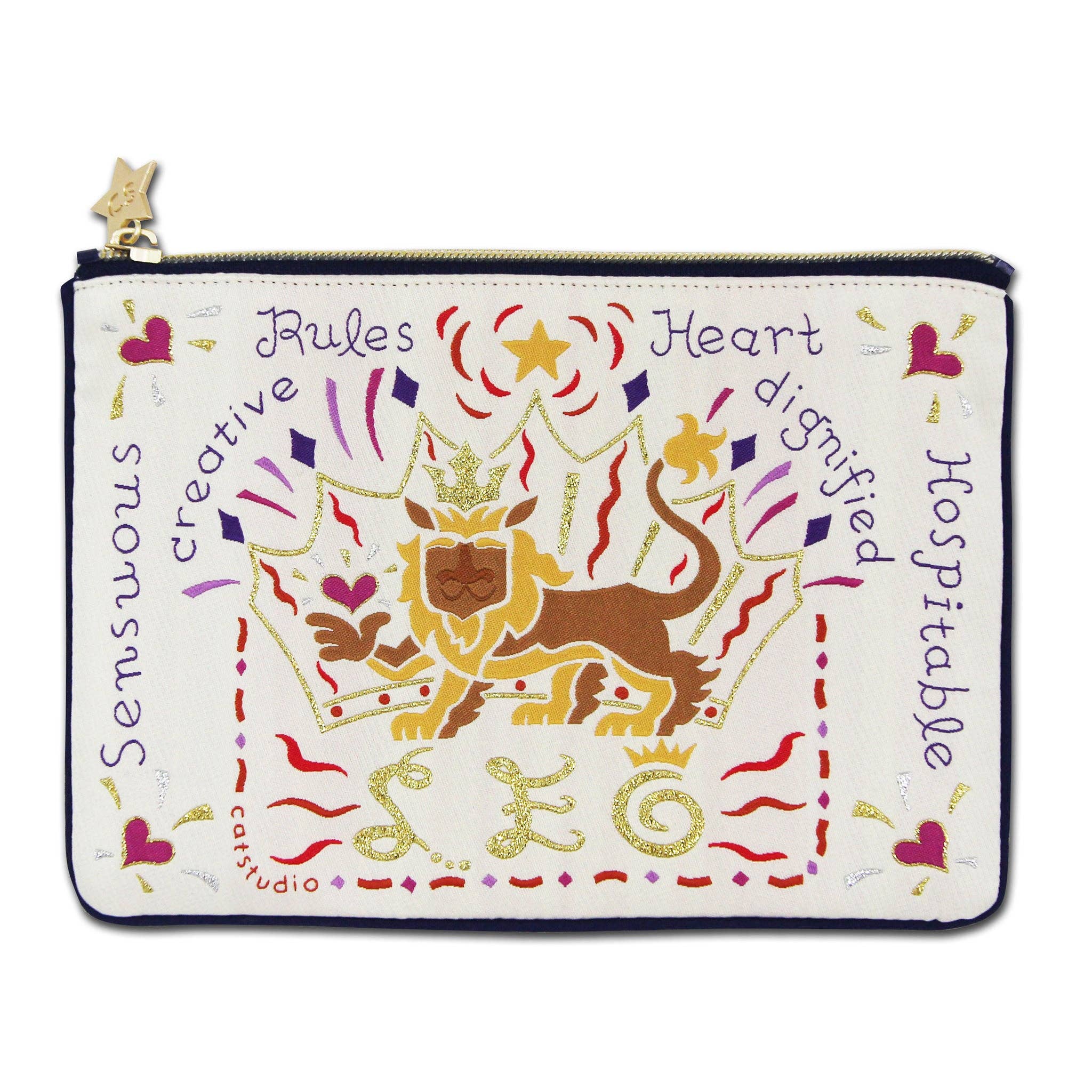 catstudio - Leo Astrology Zip Pouch