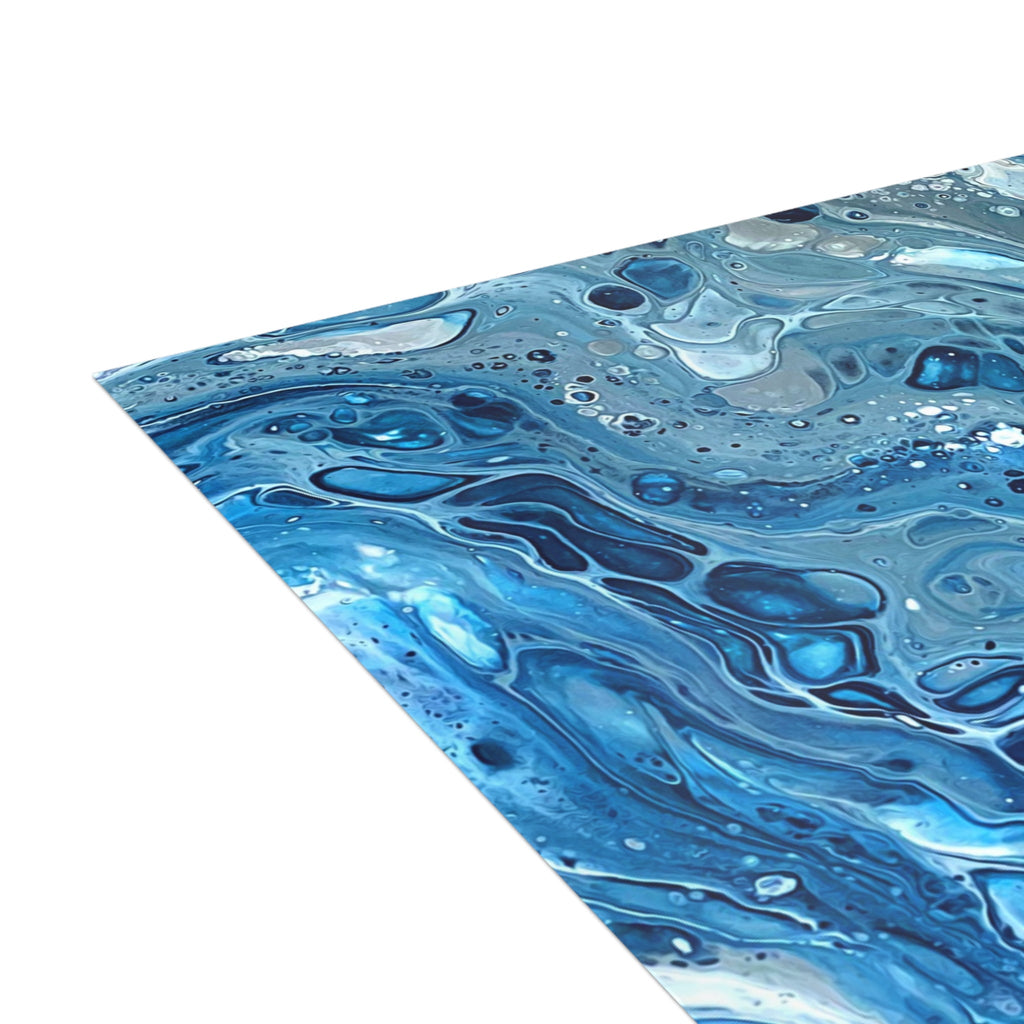 Bespattered Facade Blue Marble Postcards (no envelopes) | Sets of 10, 30, or 50