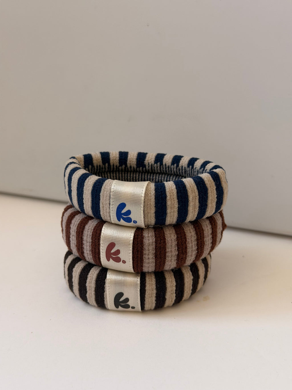 UNIVERSITY STRIPED HAIR TIE PACK