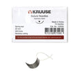 Kruuse Spring Eye Suture Needles 3/8 Reverse Cutting 25mm 10pk