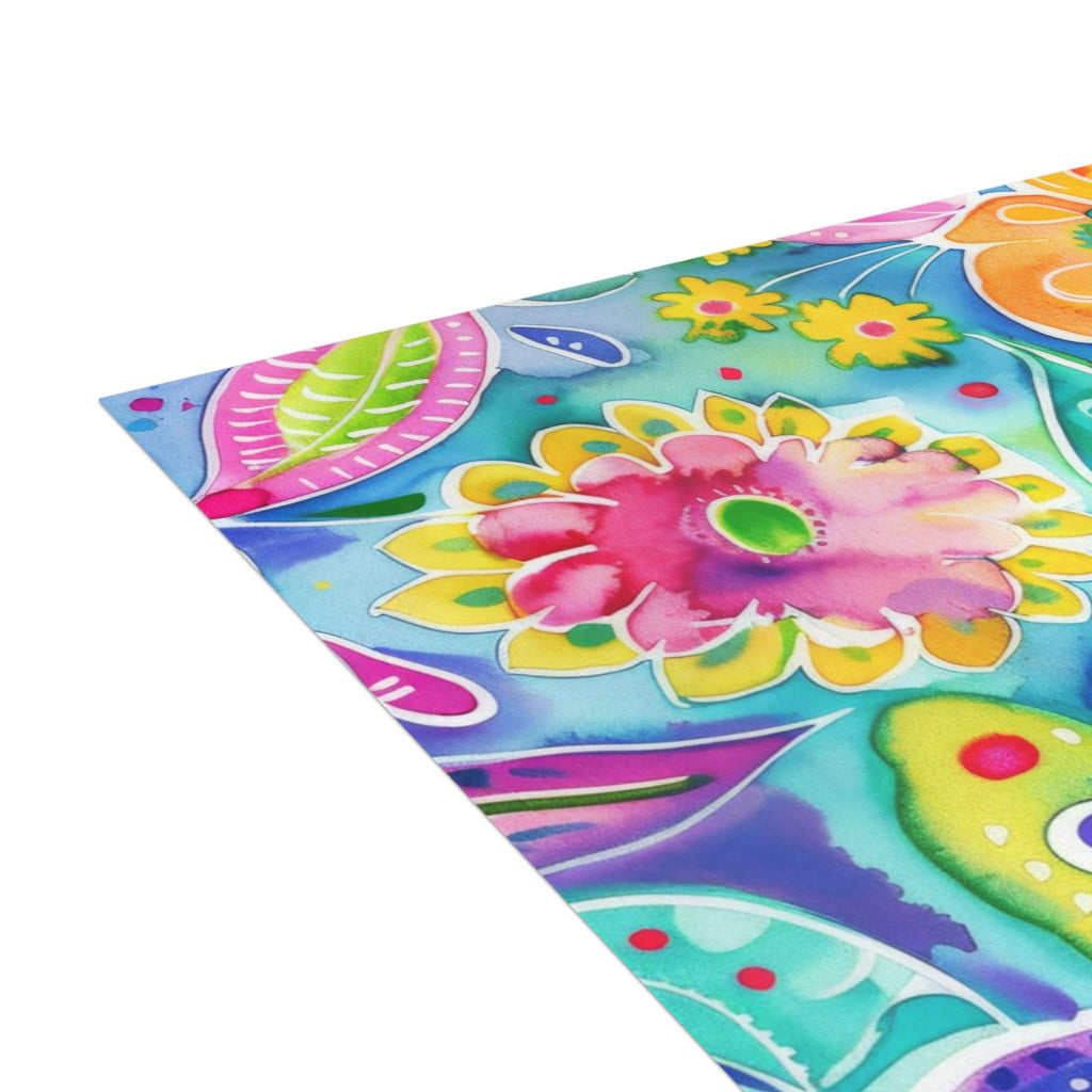Bespattered Facade Colorful Flowers Postcards (no envelopes) | Sets of 10, 30, or 50