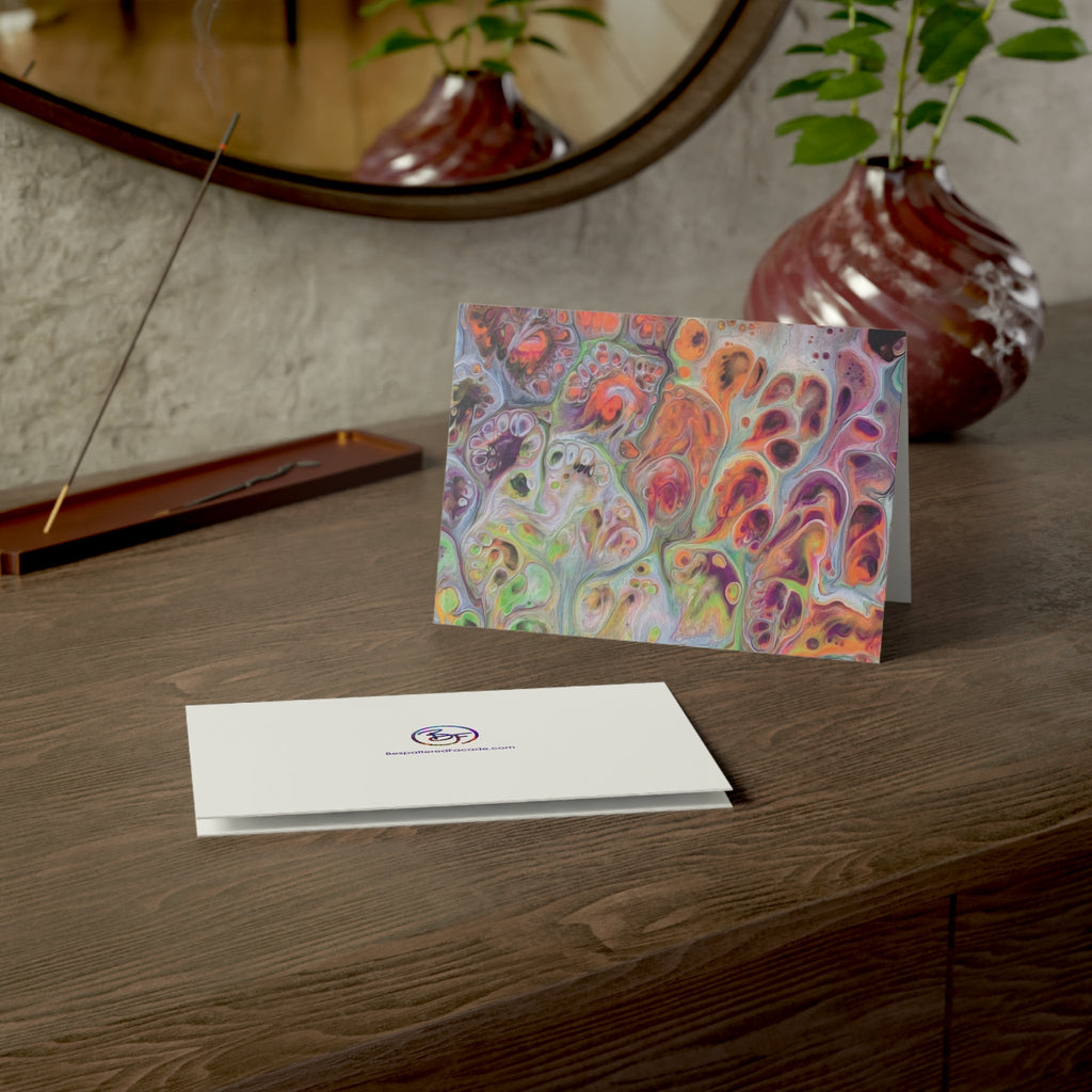 Bespattered Facade Dragon Scales Greeting Cards | Sets of 1, 10, 30, or 50
