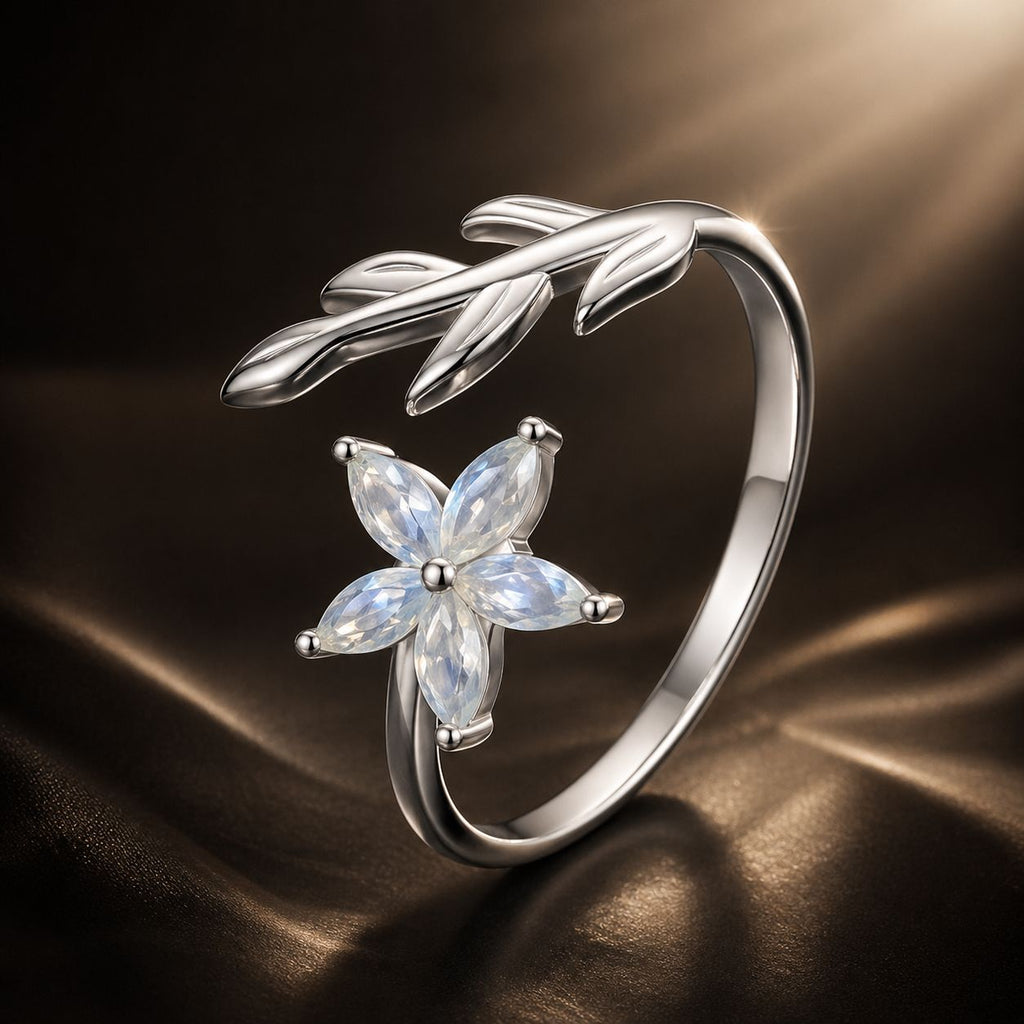 925 Sterling Silver & Opal Ring for Women
