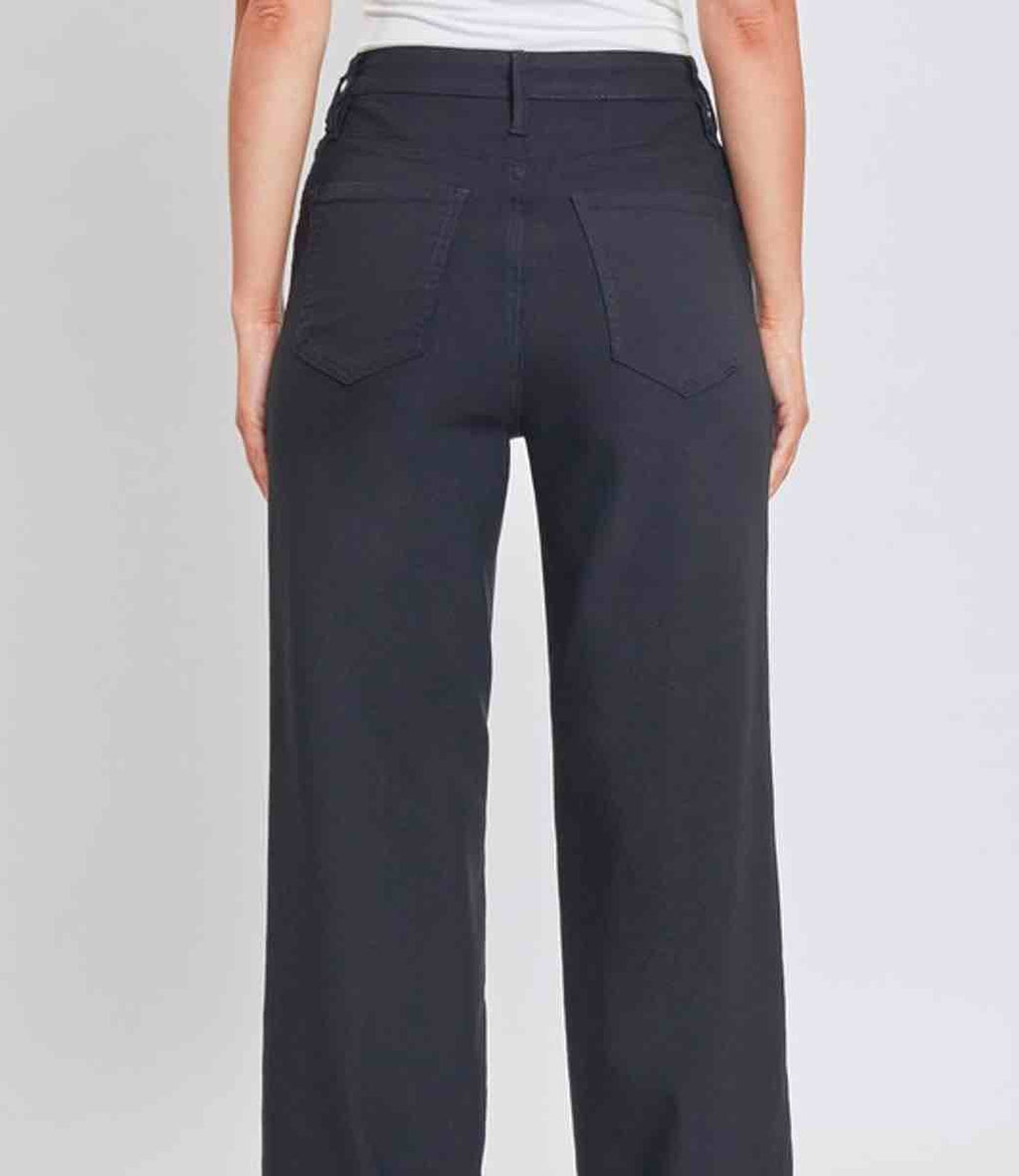 Hyperstretch High Rise Wide Leg -Black